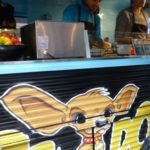 Are you a HotDogger? no worries, just get yummy healthy Food to keep up your Energy to live your Lifestyle &/ Leadership. funky HotDog Truck with cute little Dog sprayed on, at the StreetFood Festival in Zurich. , Street-Food Festival ZH ©karin-linxweiler.ch